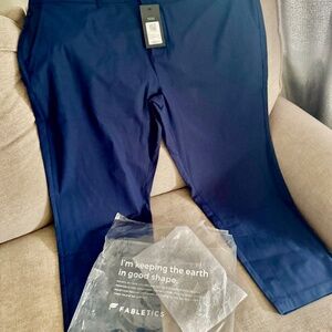 Fabletics the Don 5 pocket pant Navy Sz 44x30 Golf Stretch NWT